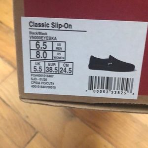 Vans slip on shoes